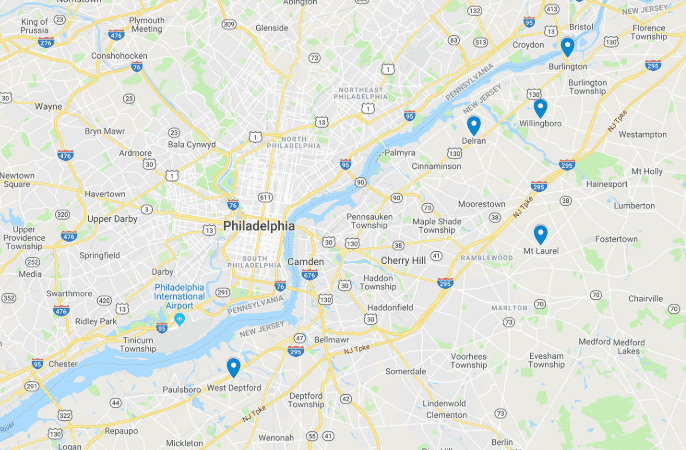 map of the cherry hill nj area